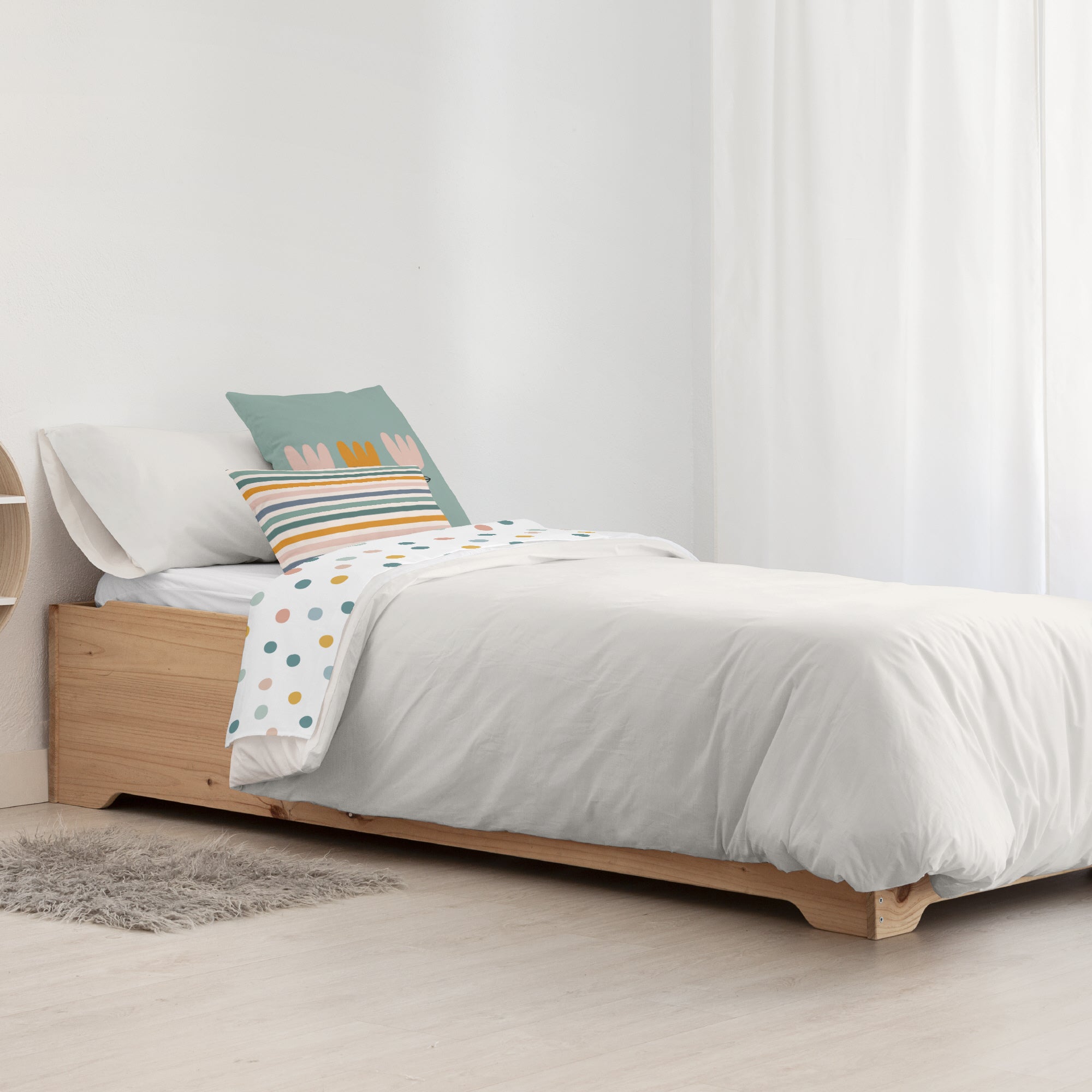 Housse de couette 100% coton Kanu Beige