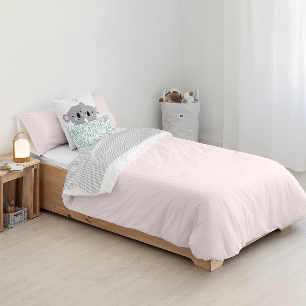 Housse de couette 100% coton Kanu Rose