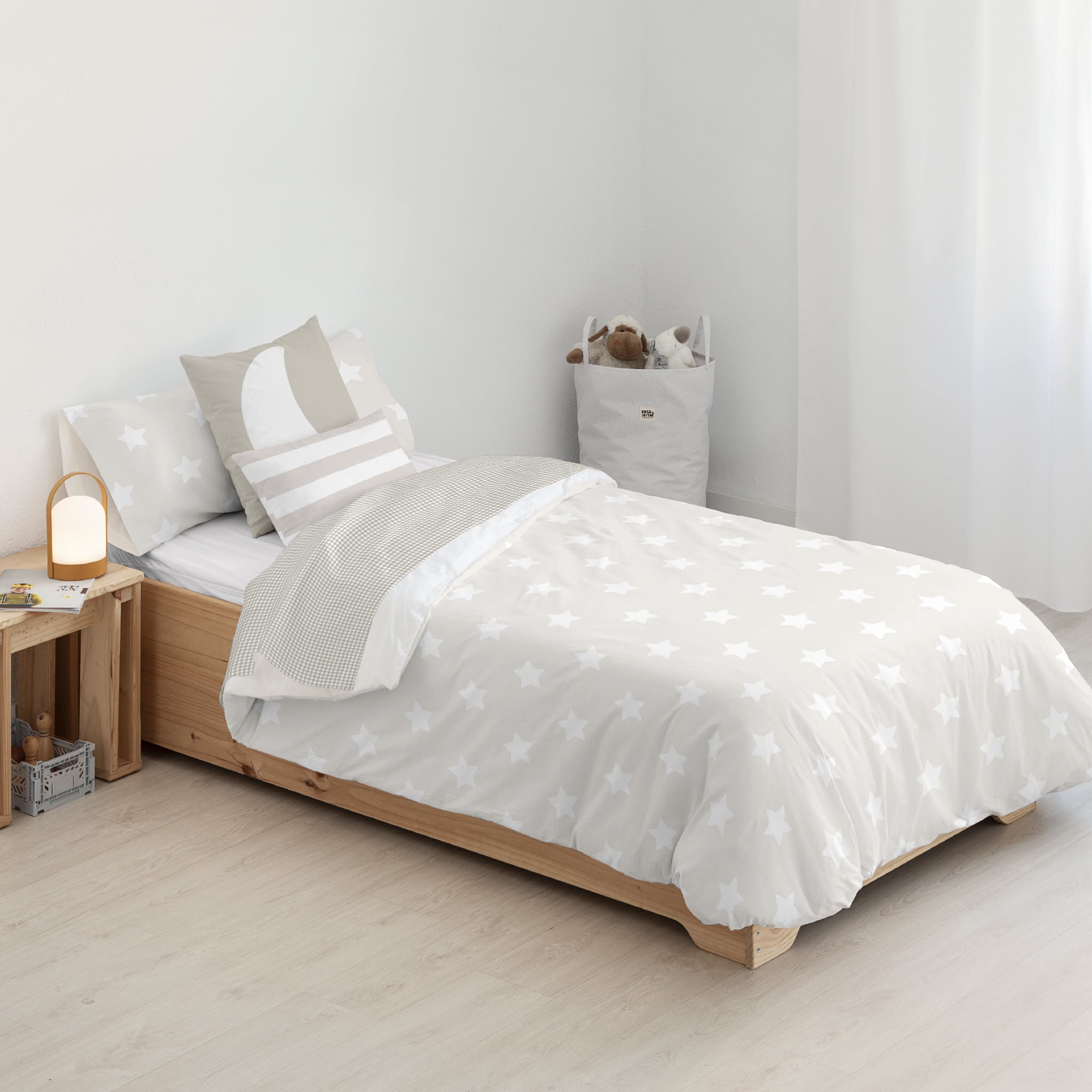 Housse de couette 100% coton Runar Beige