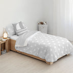 Housse de couette 100% coton Runar Gris