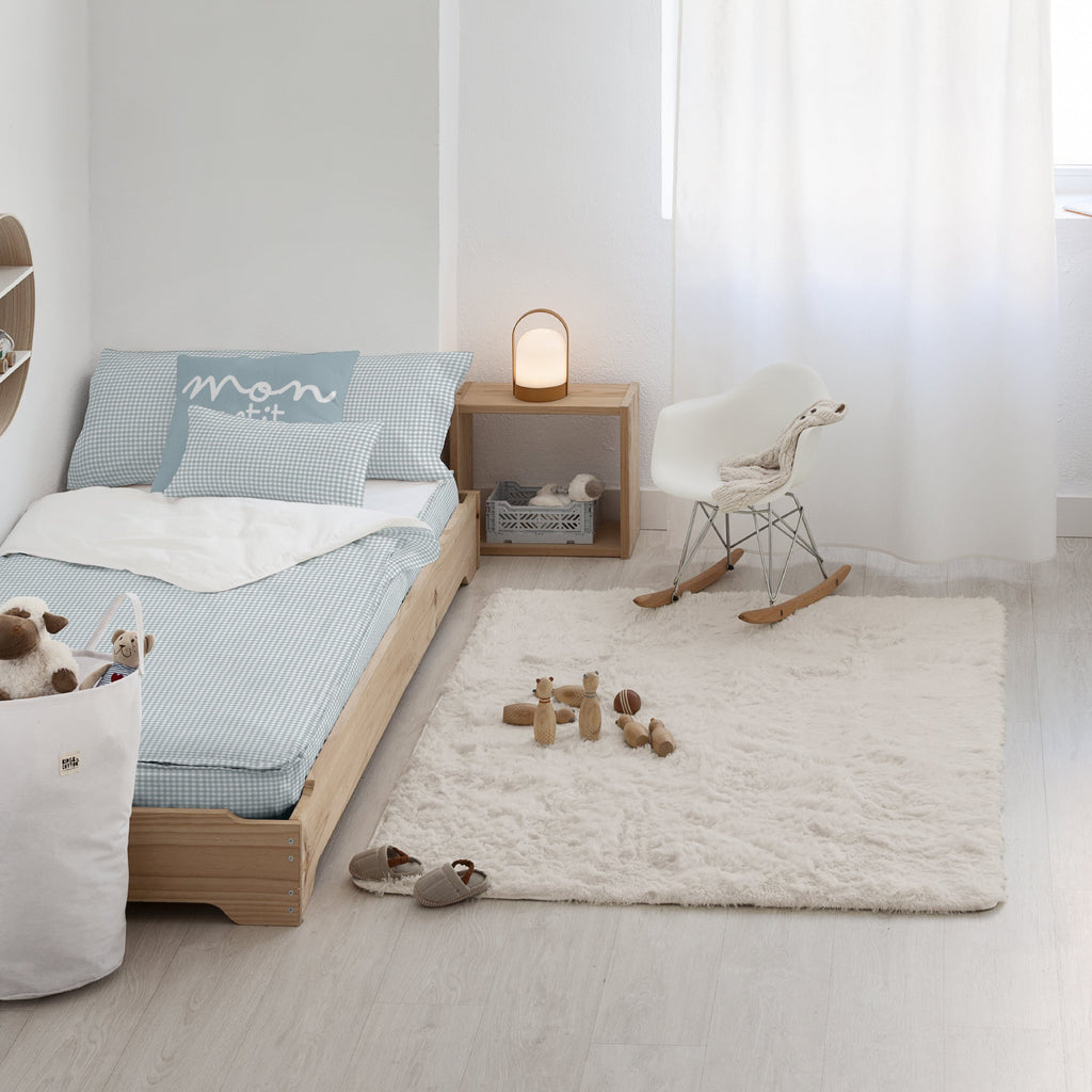 Sac nordique 100% coton Vichy Bleu