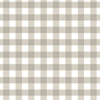 Housse de couette 100% coton Vichy Beige