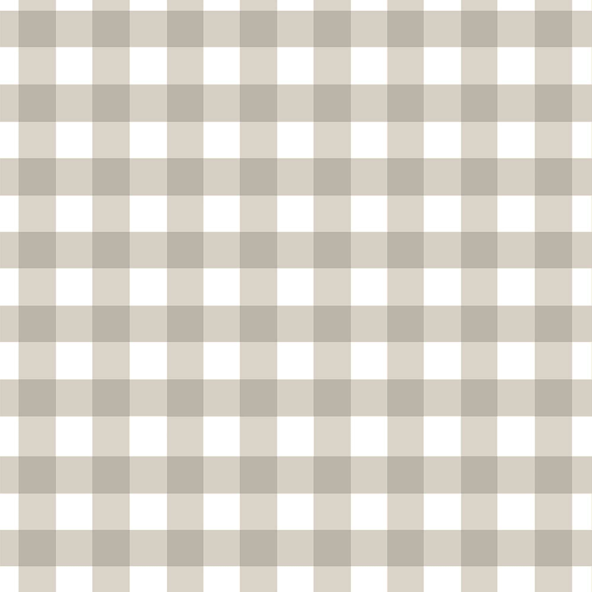 Housse de couette 100% coton Vichy Beige