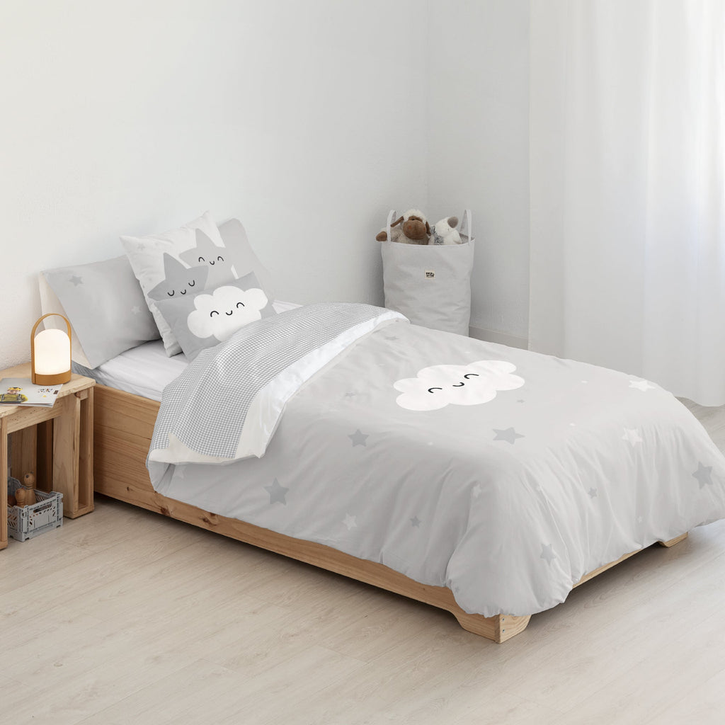 Housse de couette 100% coton Werner Gris
