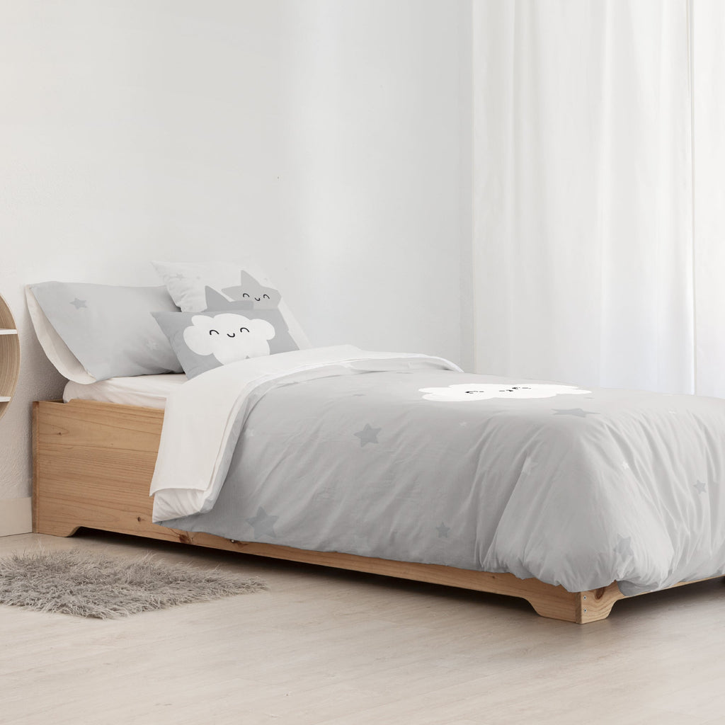Housse de couette 100% coton Werner Gris