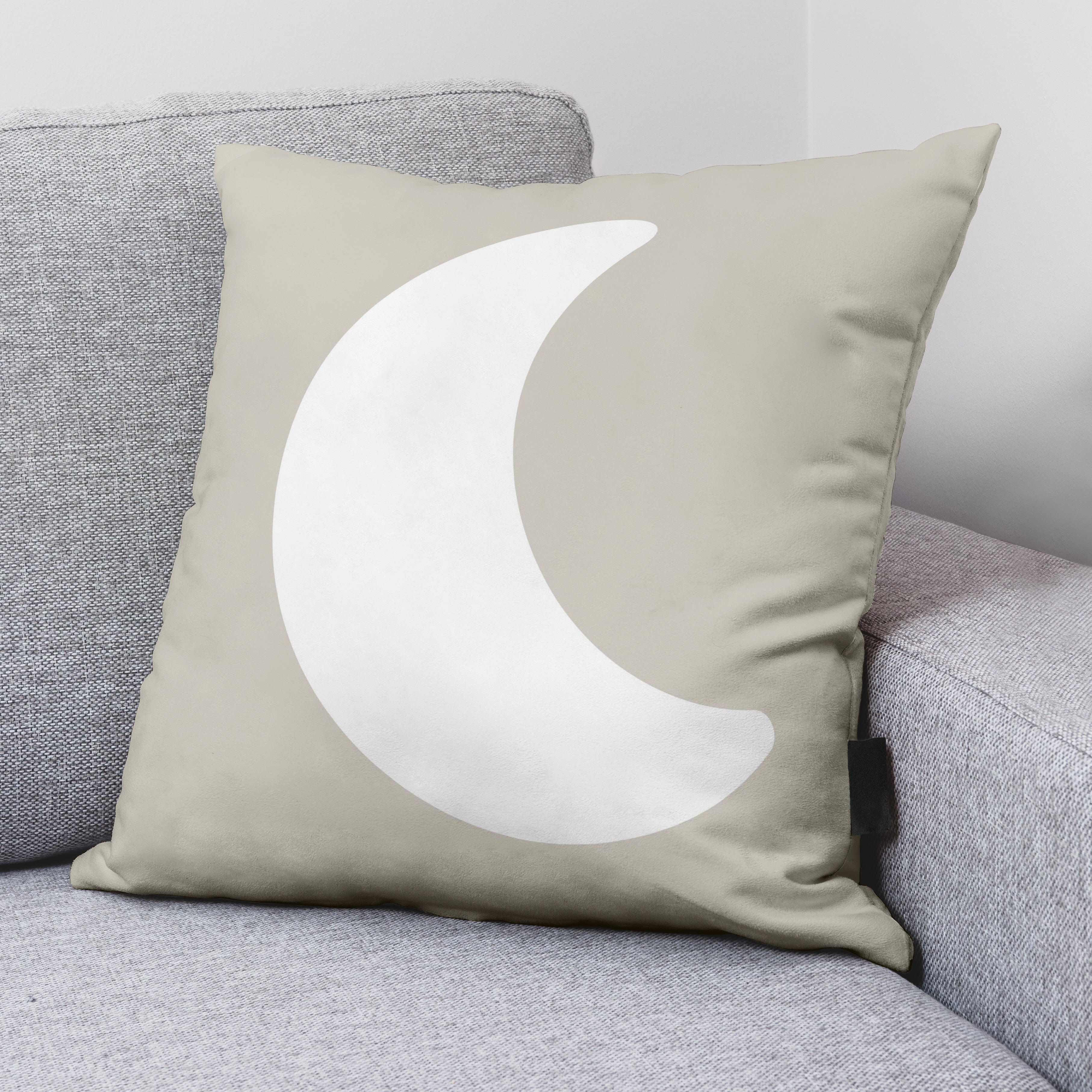 100% cotton cushion cover Runar Beige A 50x50 cm