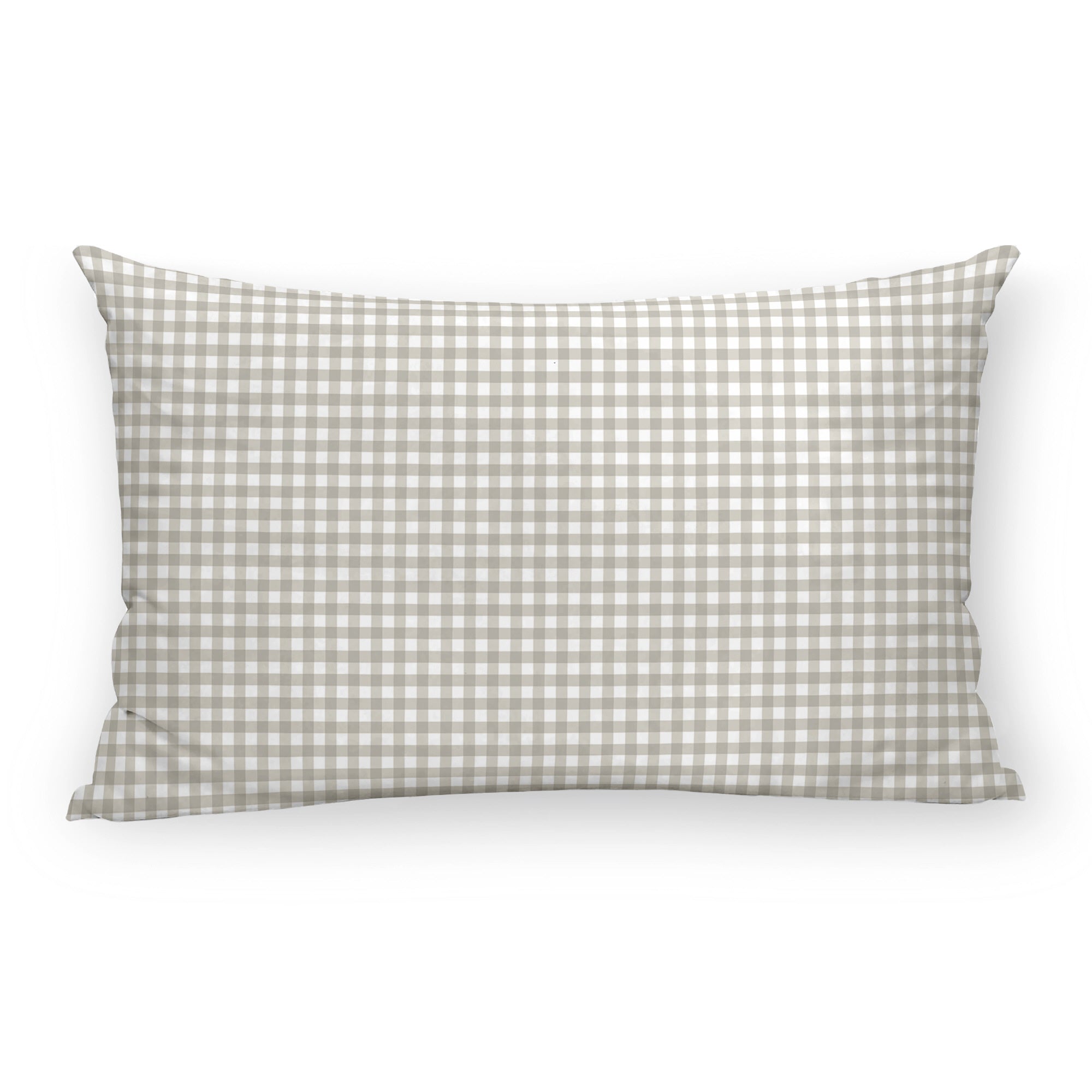 Housse de coussin 100% coton Vichy Beige C 30x50 cm