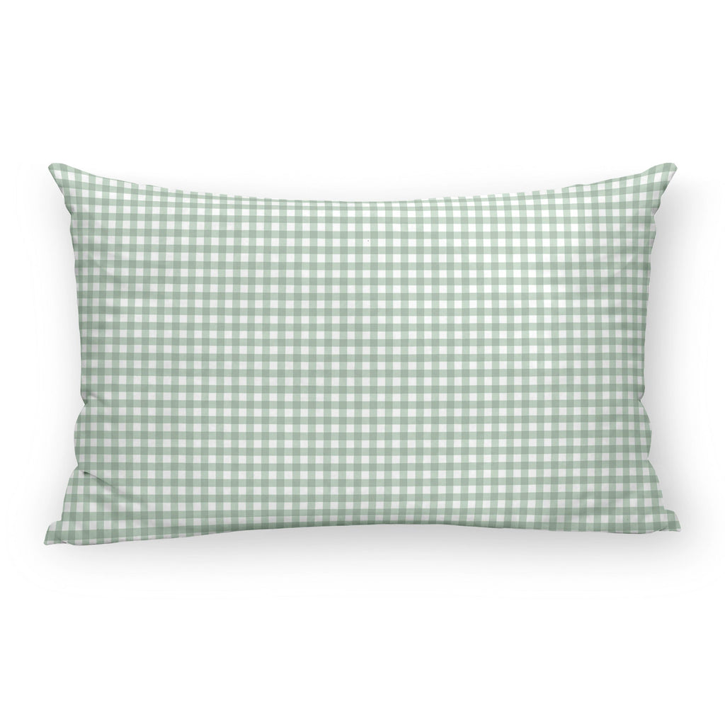 100% cotton cushion cover Vichy Mint C 30x50 cm