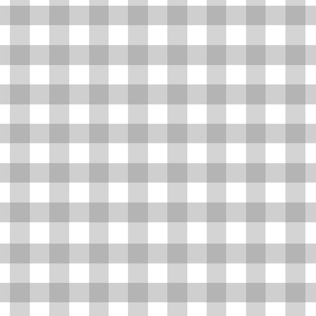 Housse de couette berceau Vichy gris