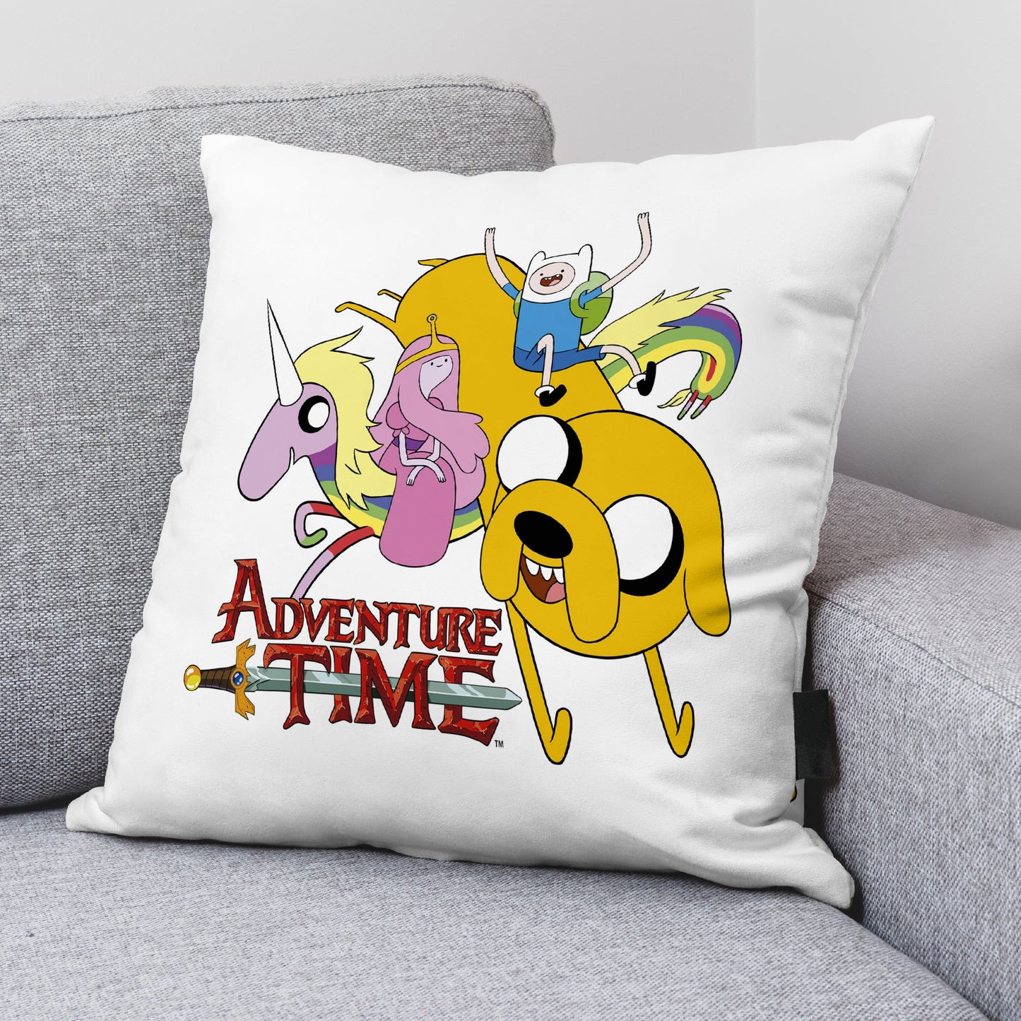 Funda de cojín 100% Algodón 45x45 cm Adventure Time A