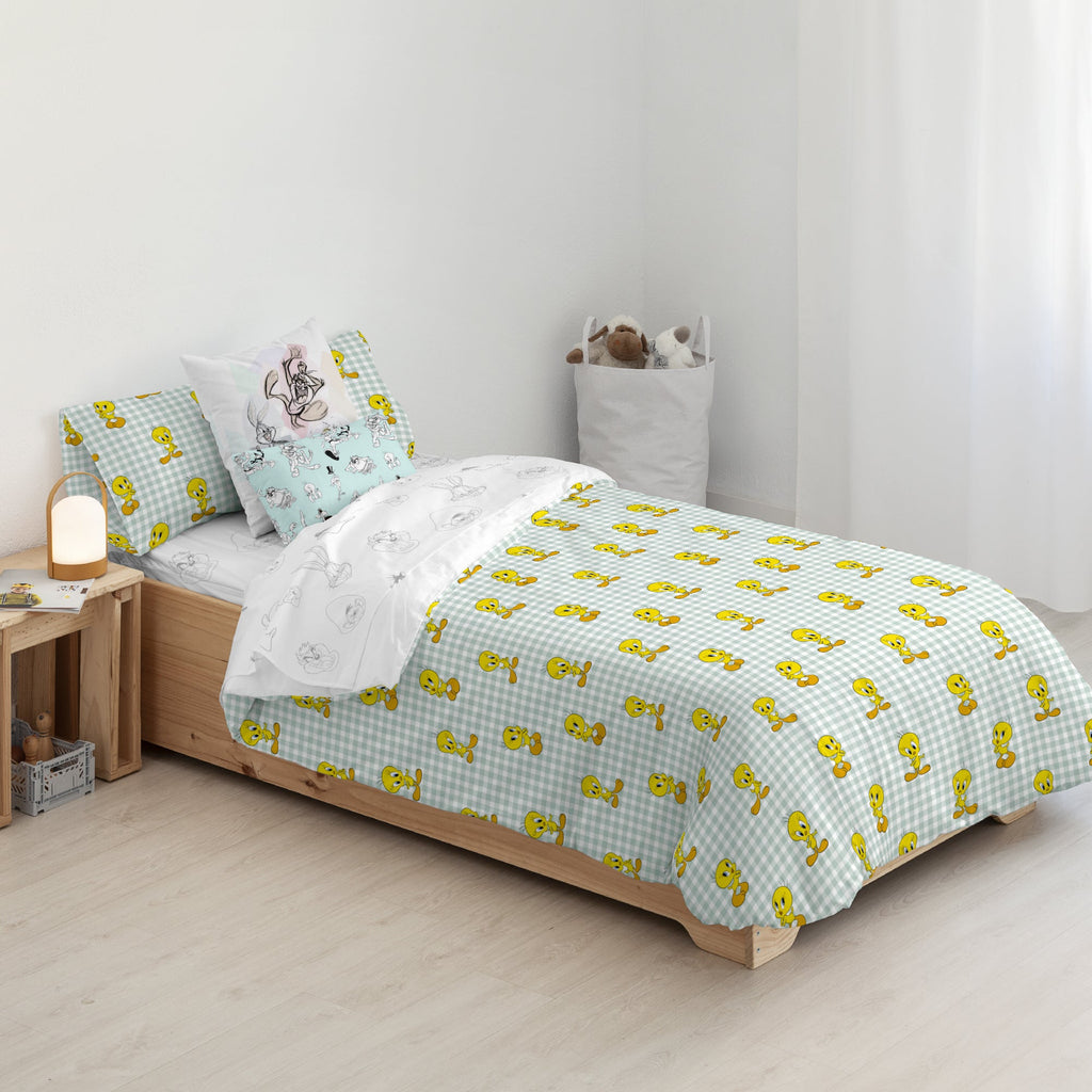 100% cotton duvet cover Tweety Vichy