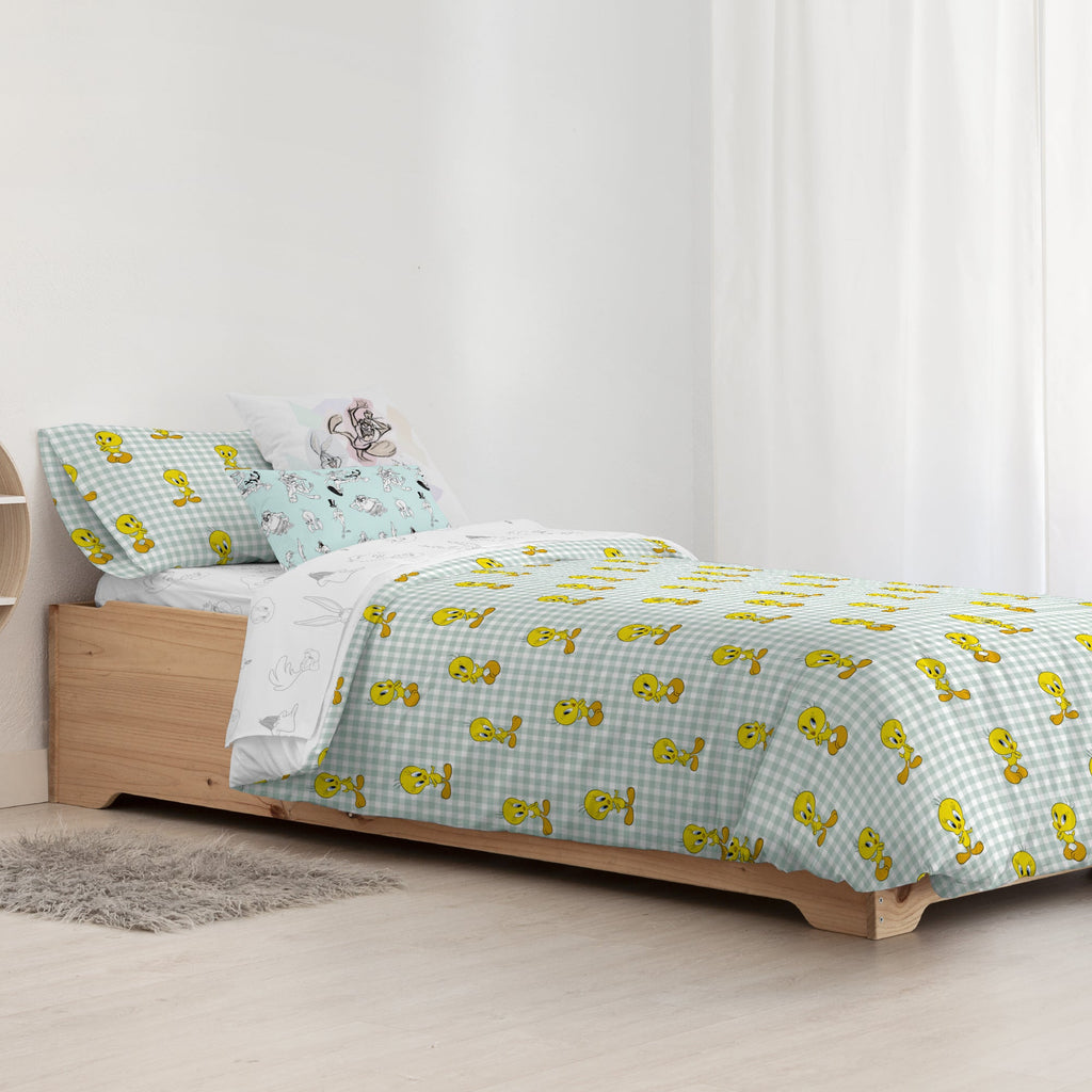 100% cotton duvet cover Tweety Vichy