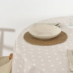 Round stain-resistant tablecloth 0120-175