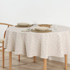 Round stain-resistant tablecloth 0120-175