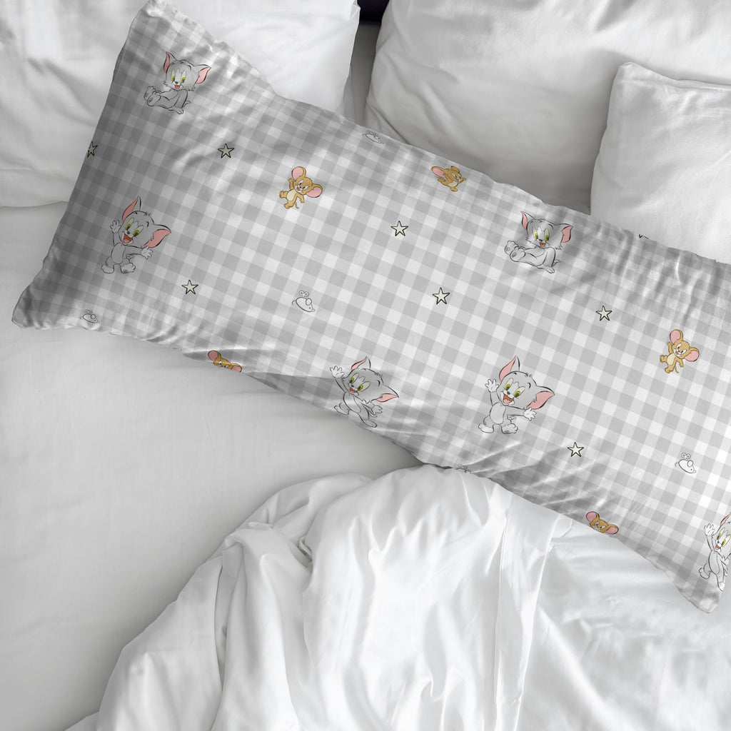 100% cotton Tom &amp; Jerry Vichy pillowcase