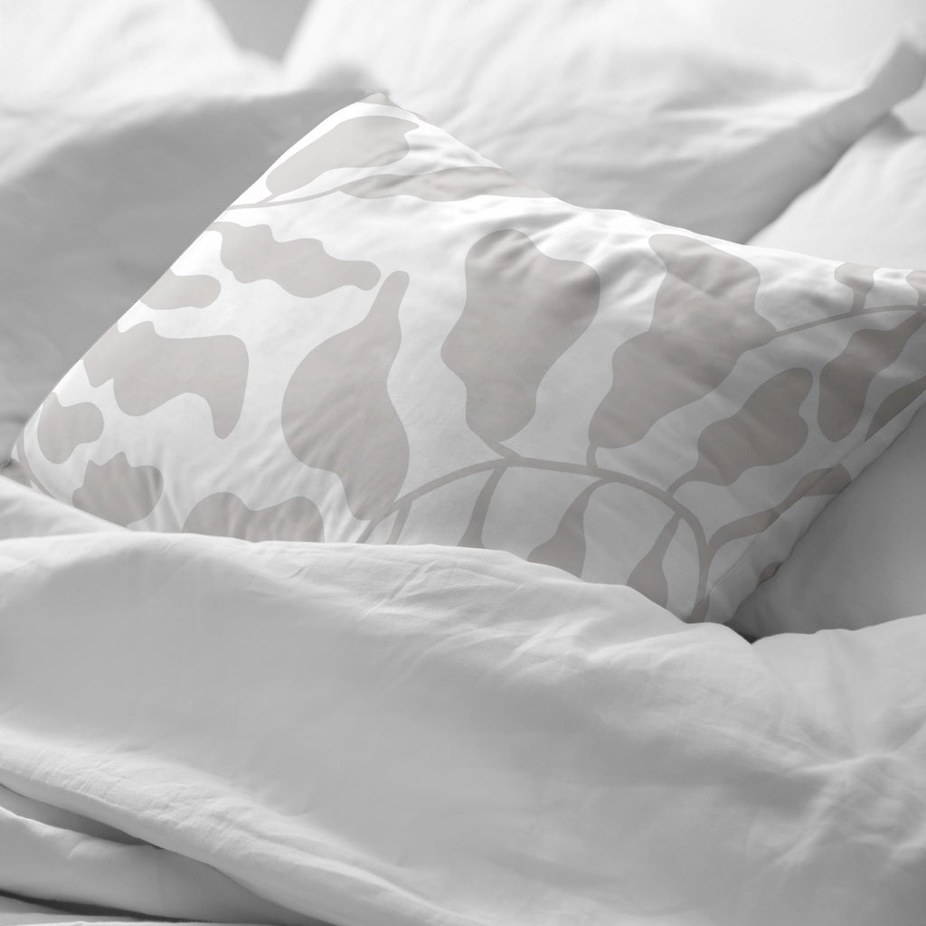 Taie d'oreiller 100% coton Chame Gris