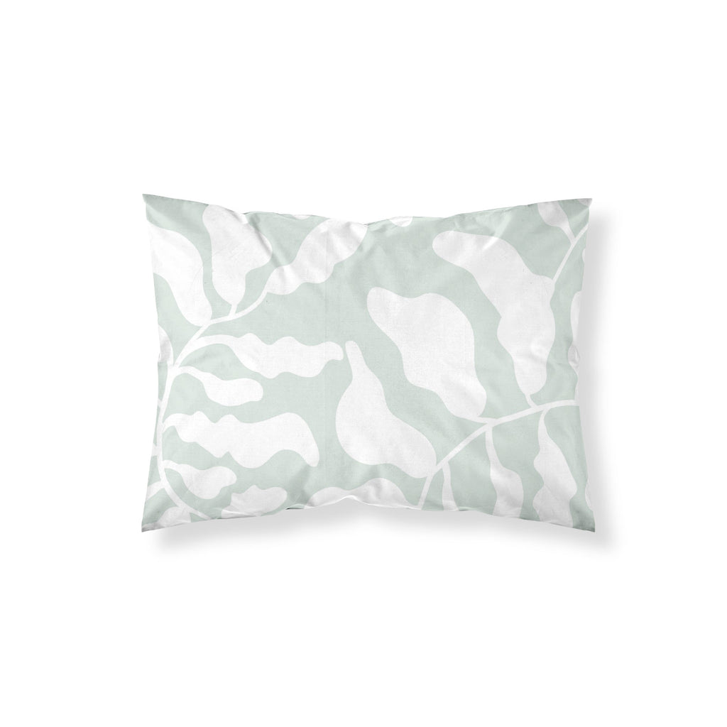 Taie d'oreiller Chame Menthe 100 % coton