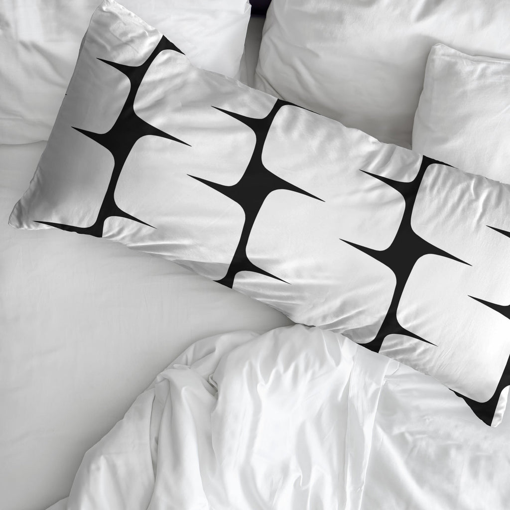 Taie d'oreiller noire Lahan 100 % coton