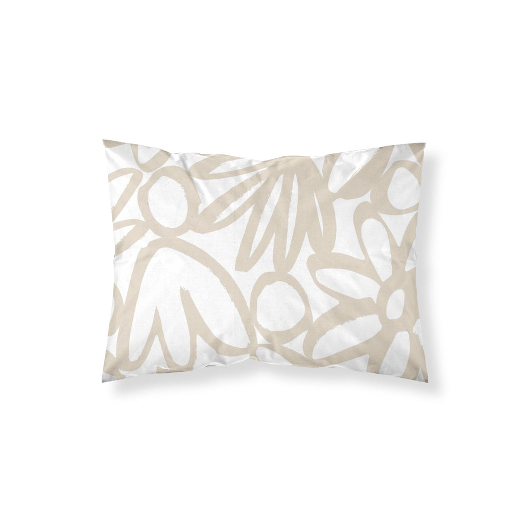 Taie d'oreiller 100% coton Lucea Beige