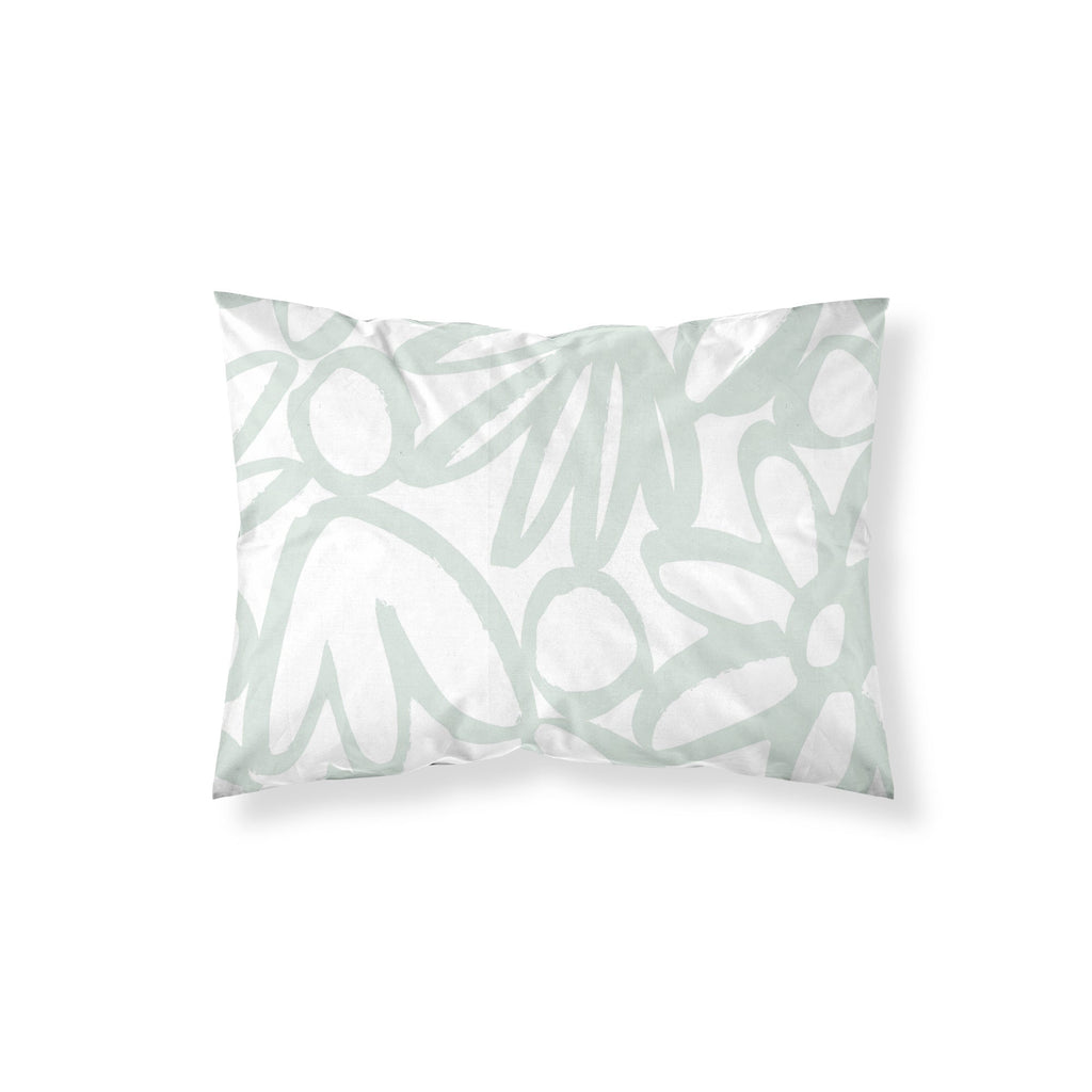 Taie d'oreiller 100% coton menthe Lucea