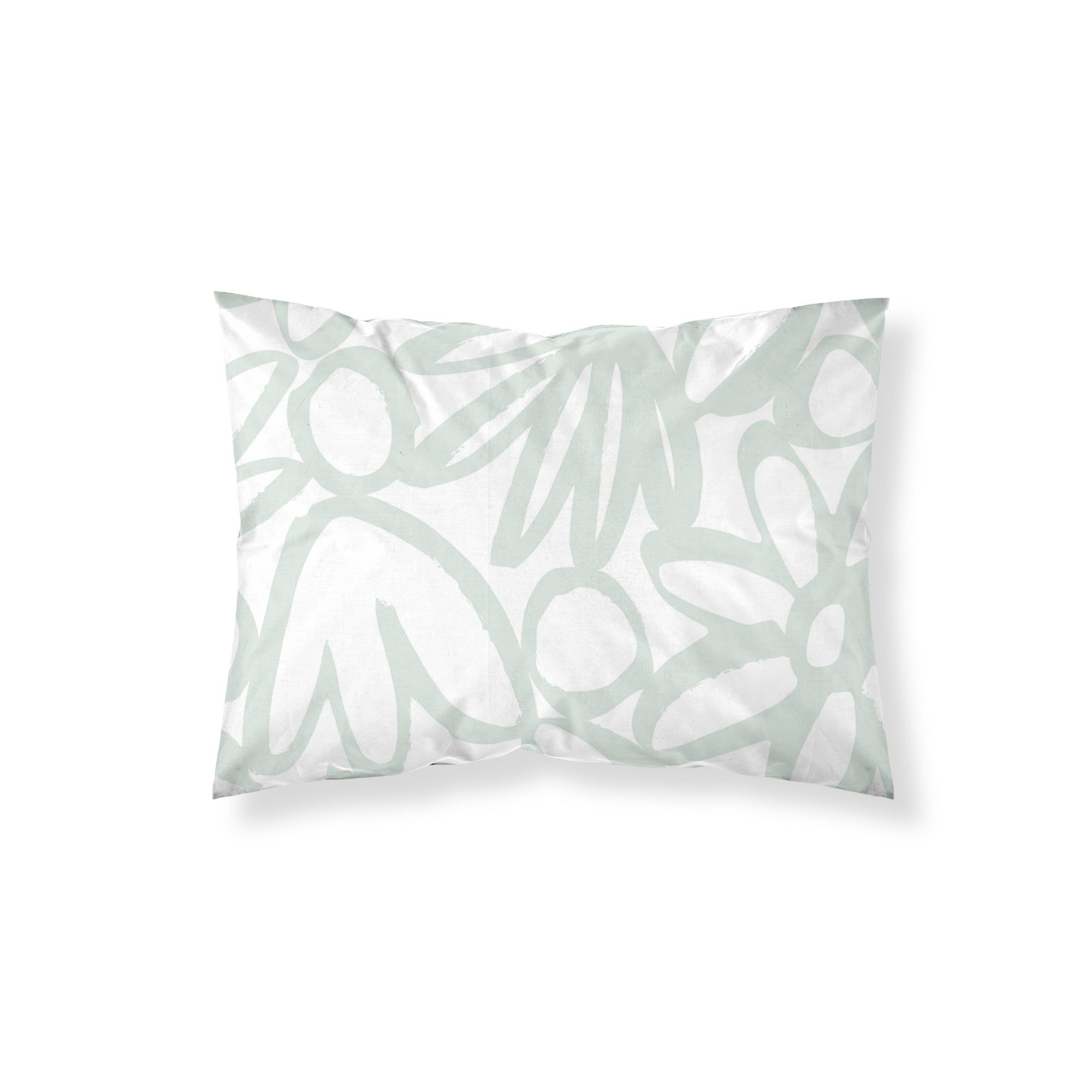 Taie d'oreiller 100% coton menthe Lucea