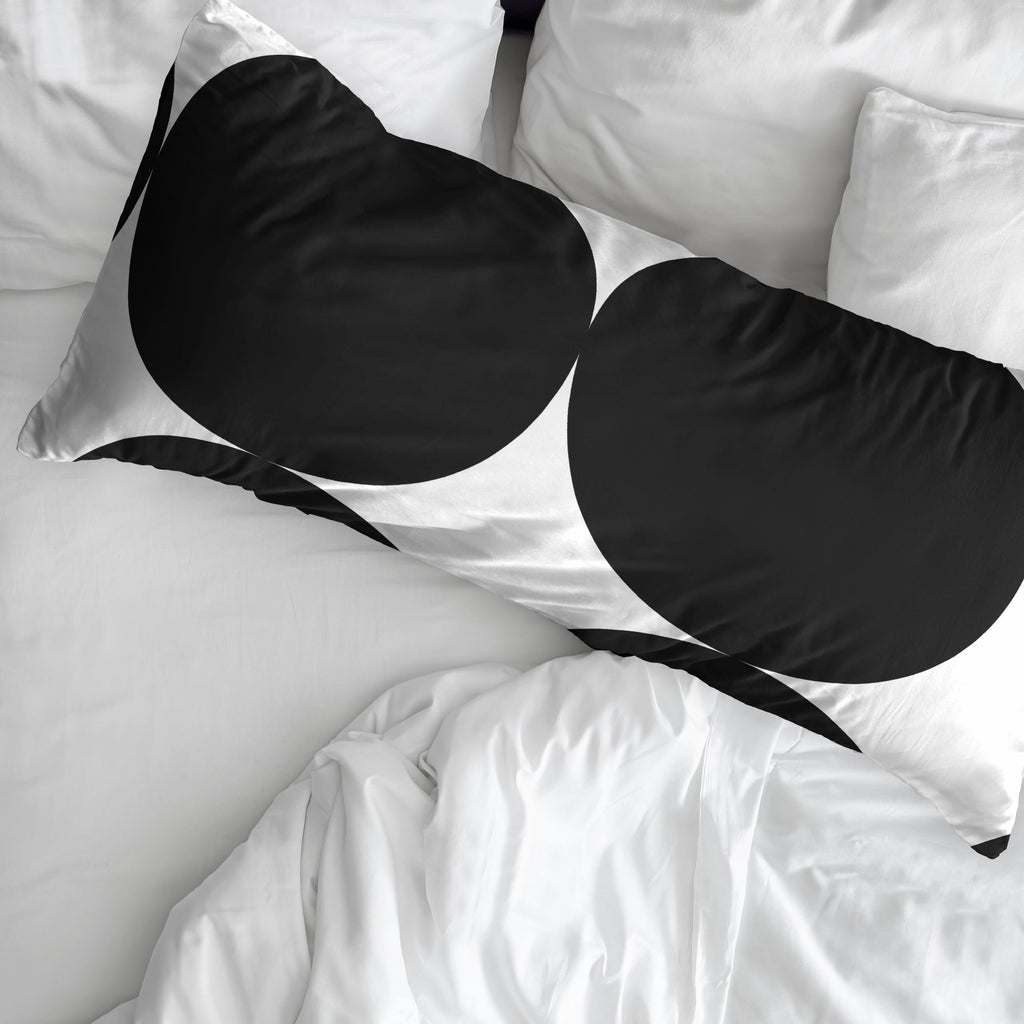 Taie d'oreiller Portmore noire 100 % coton