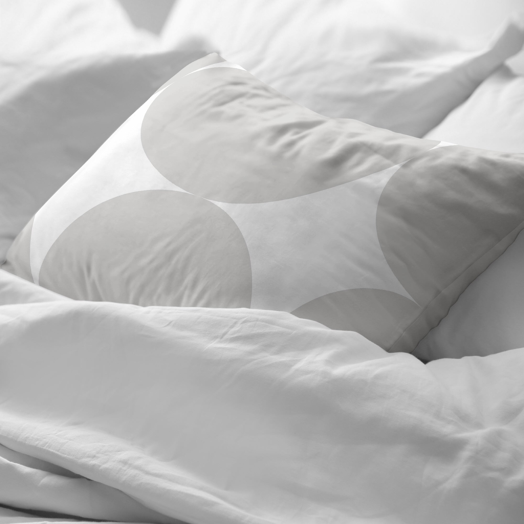 Taie d'oreiller gris Portmore 100 % coton