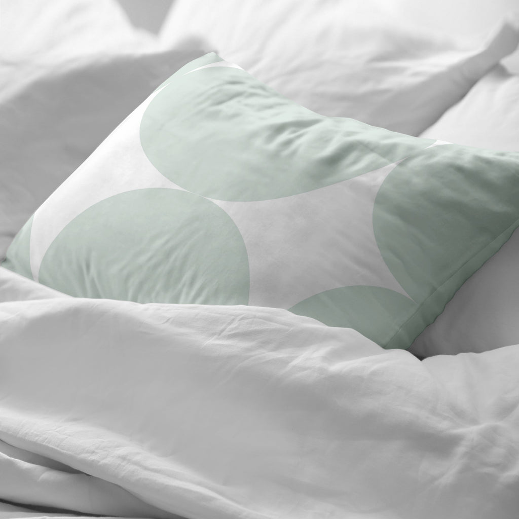 Taie d'oreiller Portmore Menthe 100 % coton