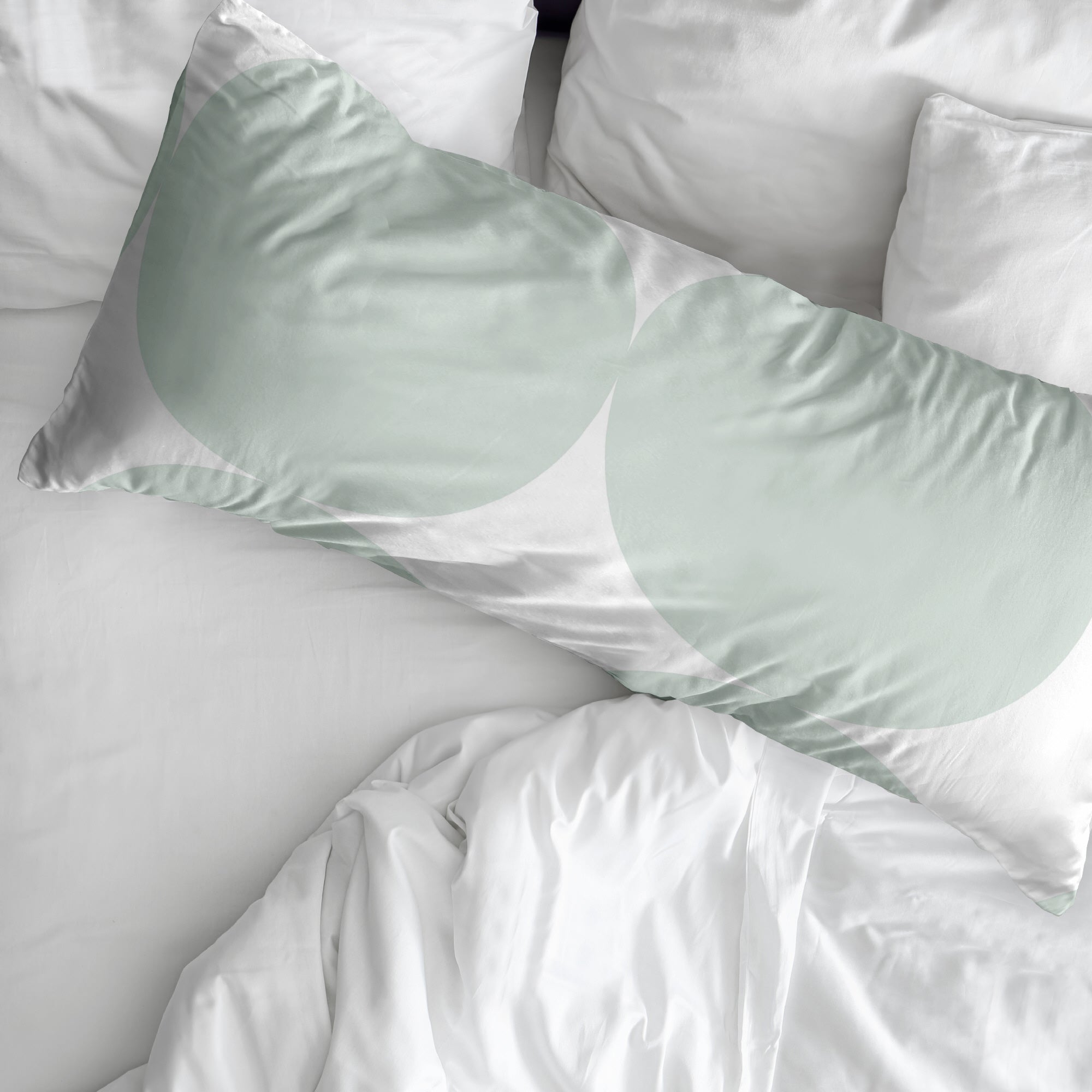 Taie d'oreiller Portmore Menthe 100 % coton