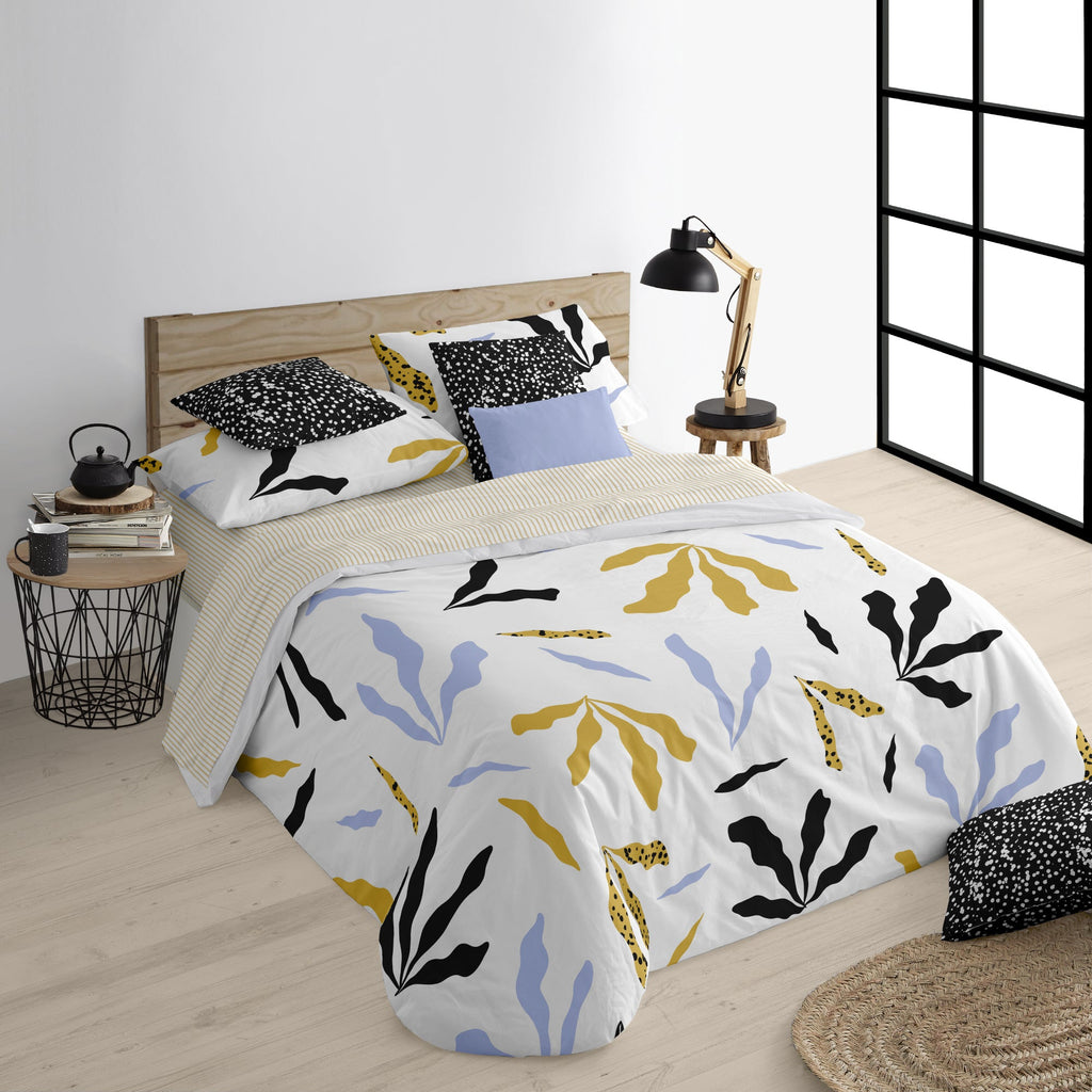 Duvet cover with buttons 100% cotton Darliston Blue