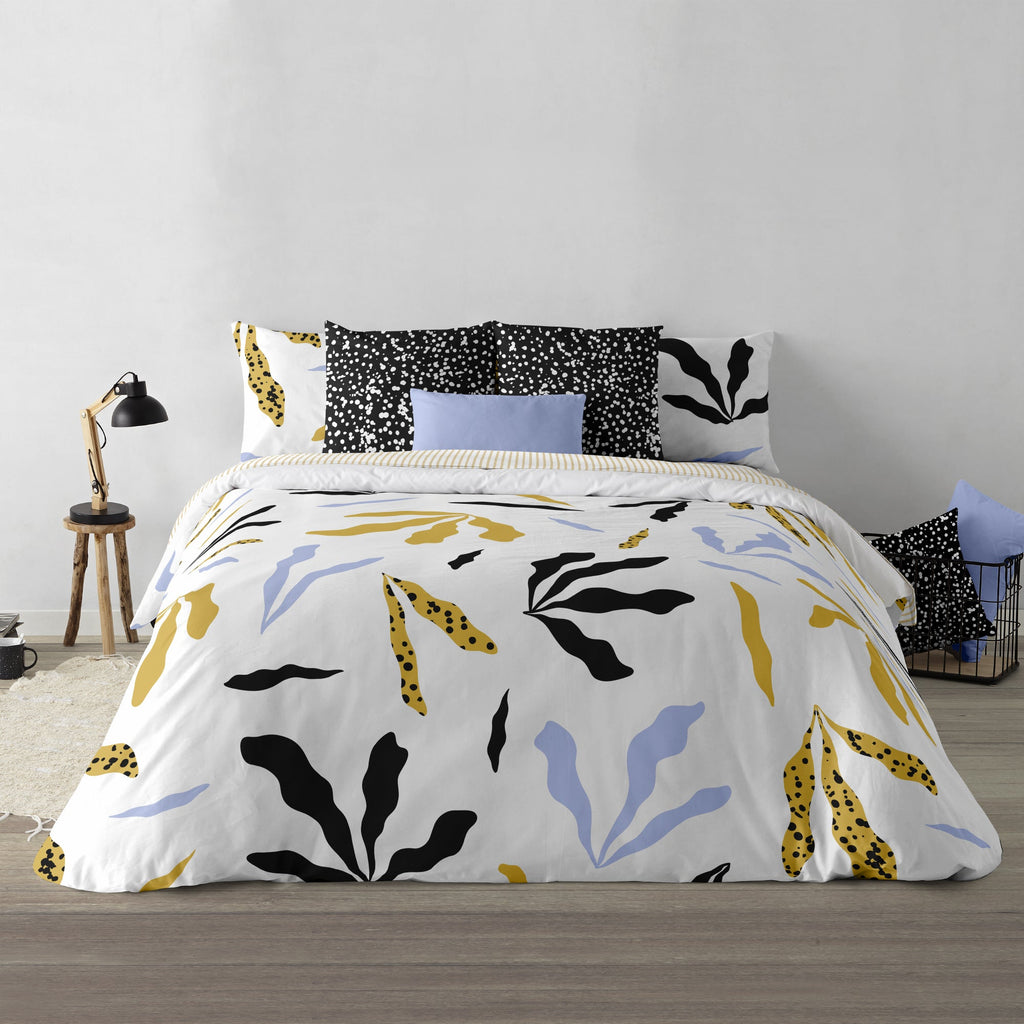 Duvet cover with buttons 100% cotton Darliston Blue