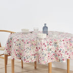 Round stain-resistant tablecloth 0120-52