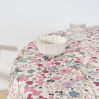 Round stain-resistant tablecloth 0120-52