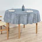 Round stain-resistant tablecloth 0120-19