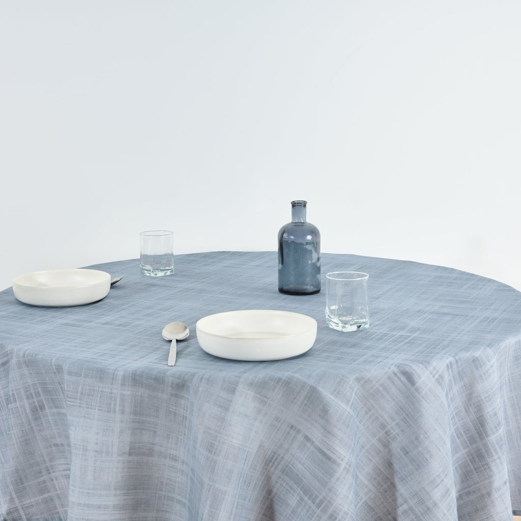 Round stain-resistant tablecloth 0120-19