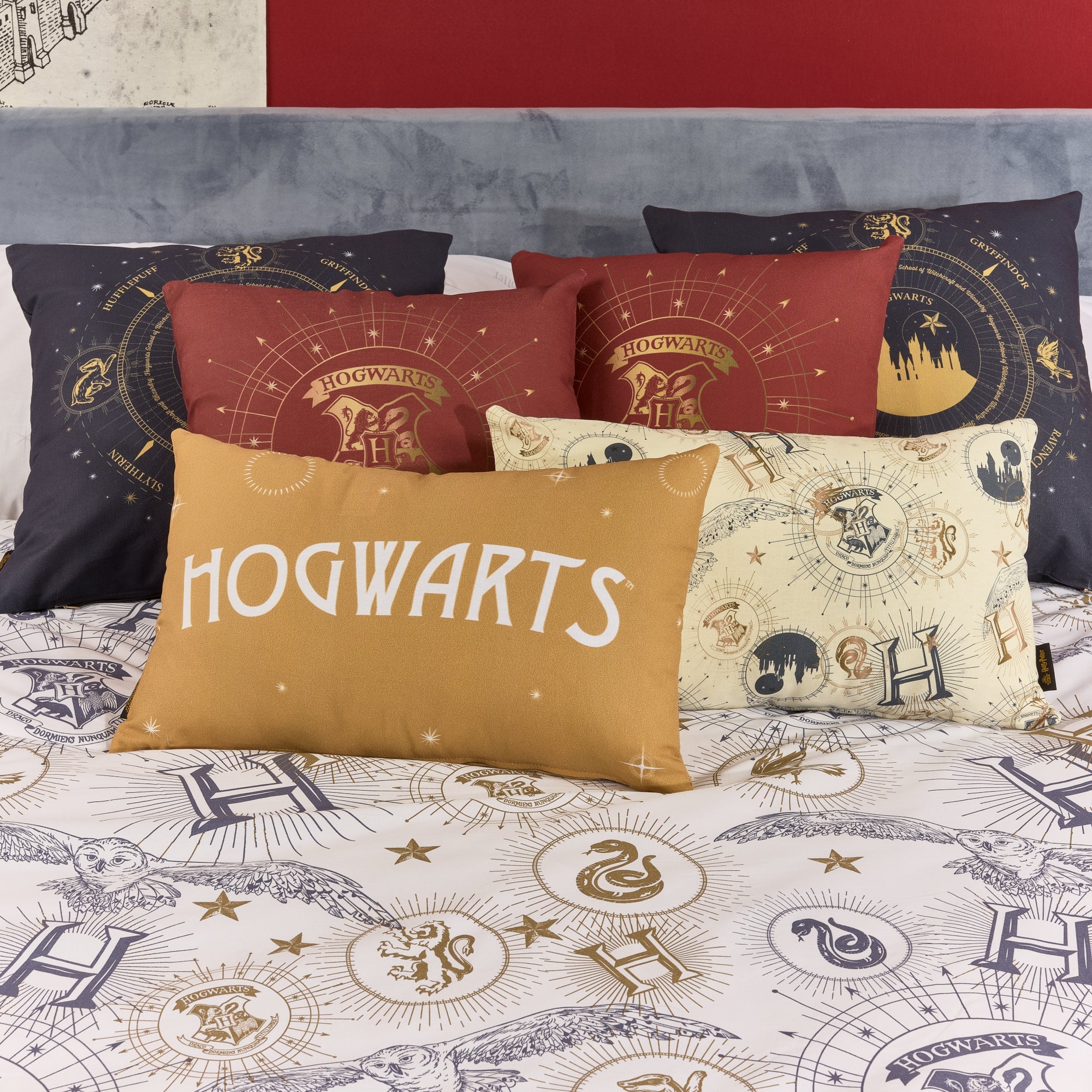 Duvet cover 100% cotton HPotter Gold Beige