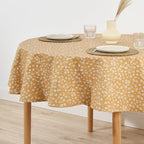 Round stain-resistant tablecloth 0120-32