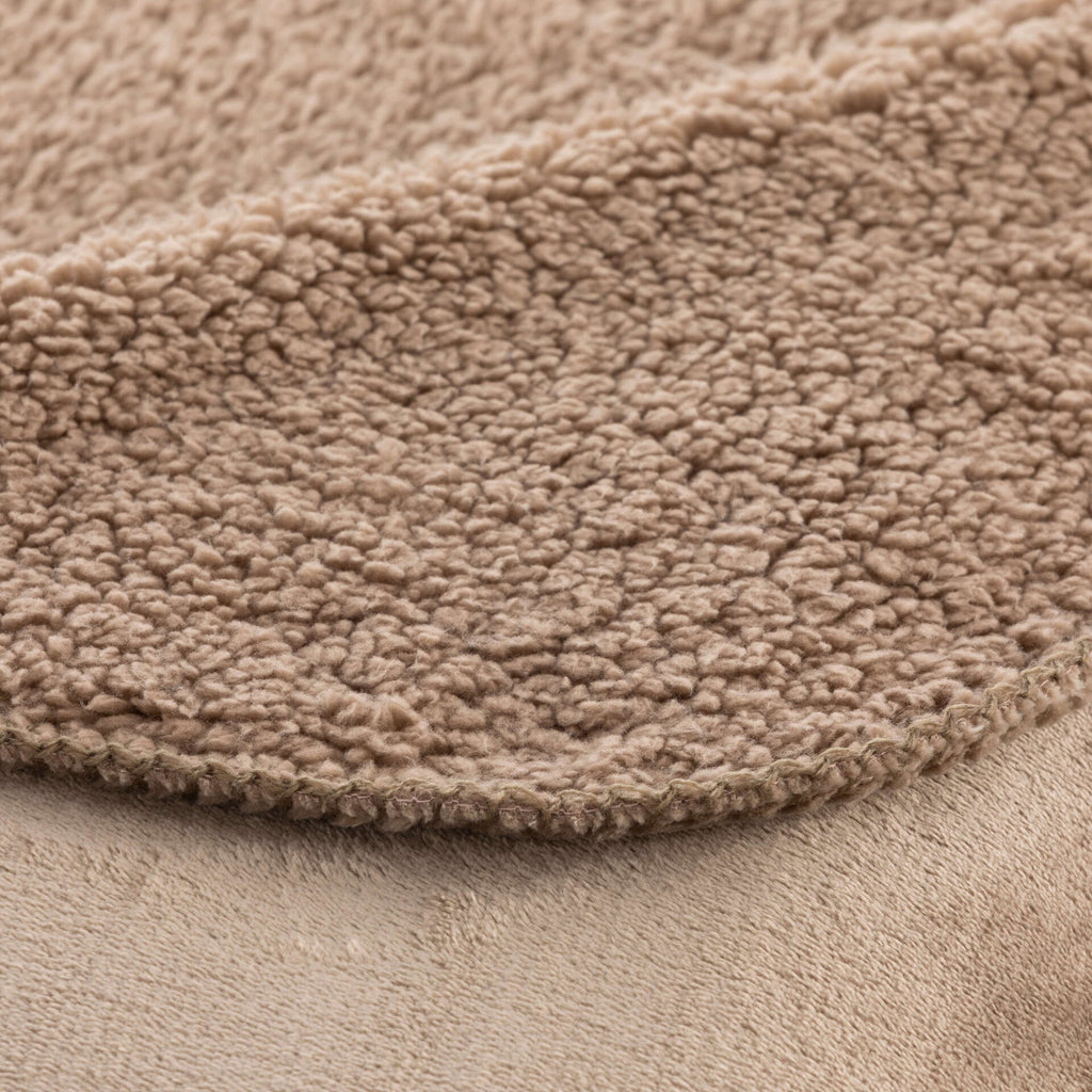 Couverture réversible extra douce Sedalina - Sherpa Taupe