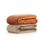 Couverture réversible extra douce Sedalina - Sherpa Brung Orange