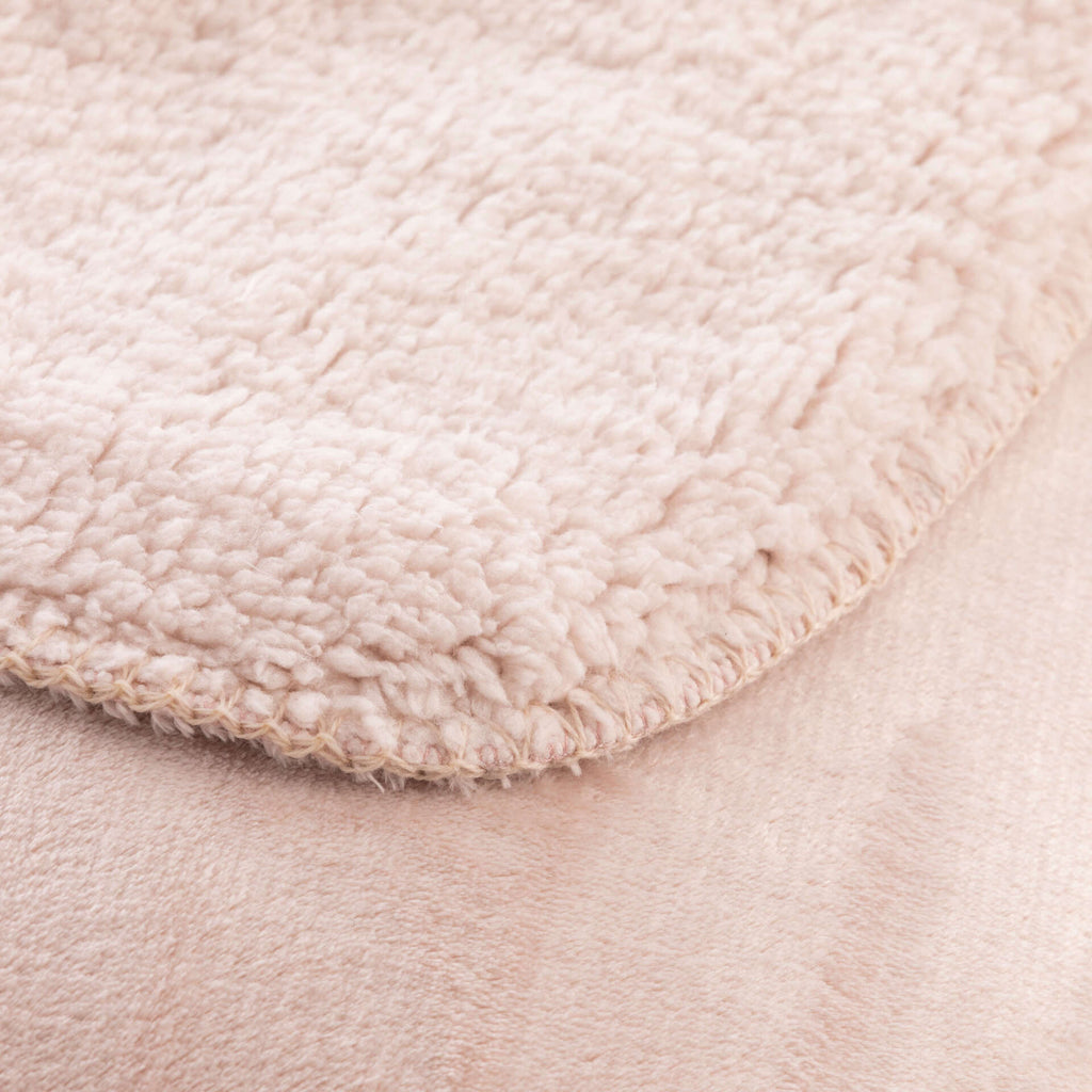 Couverture Réversible Extra Douce Sedalina - Sherpa Rose Clair