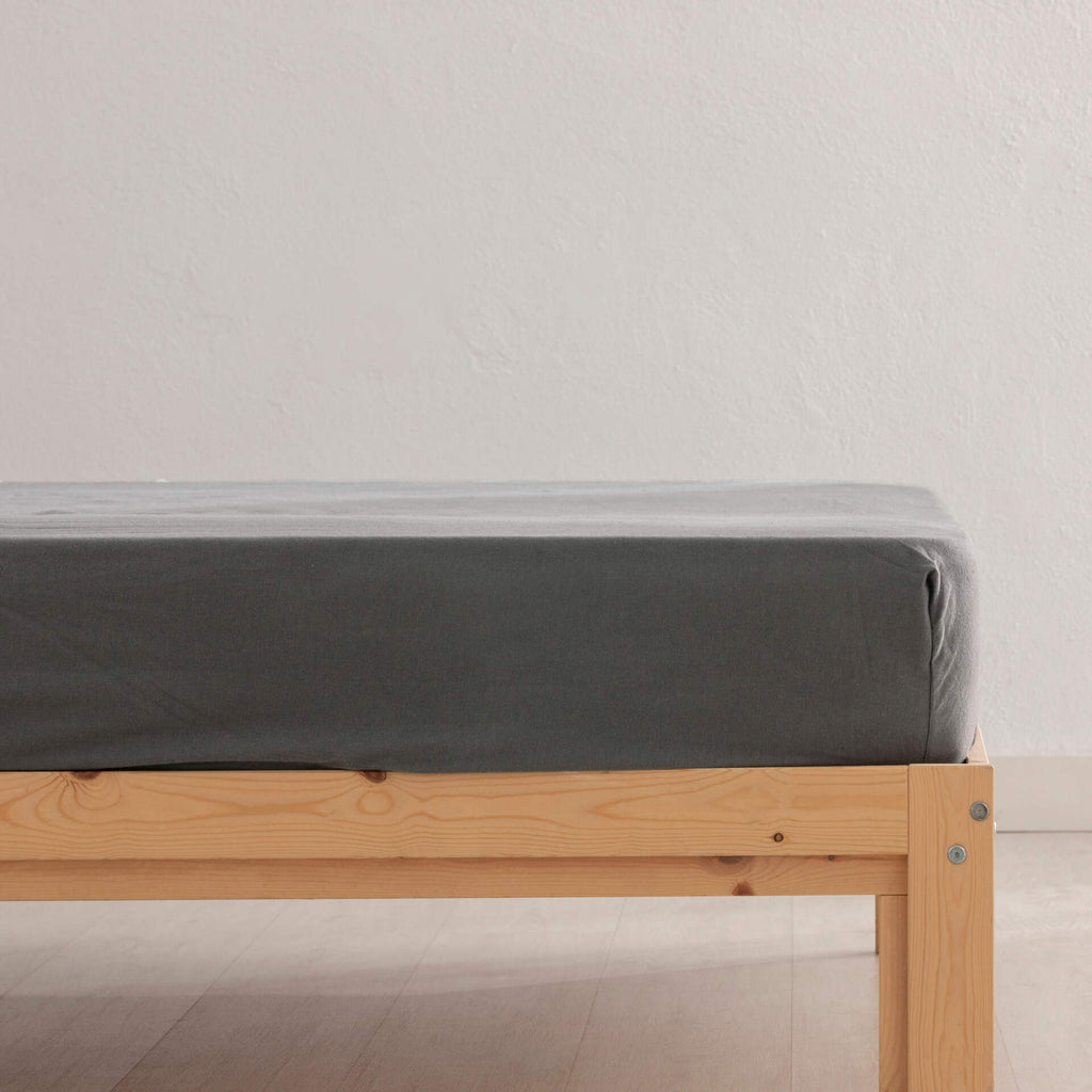 Anthracite Flannel Sheet Set 100% Cotton