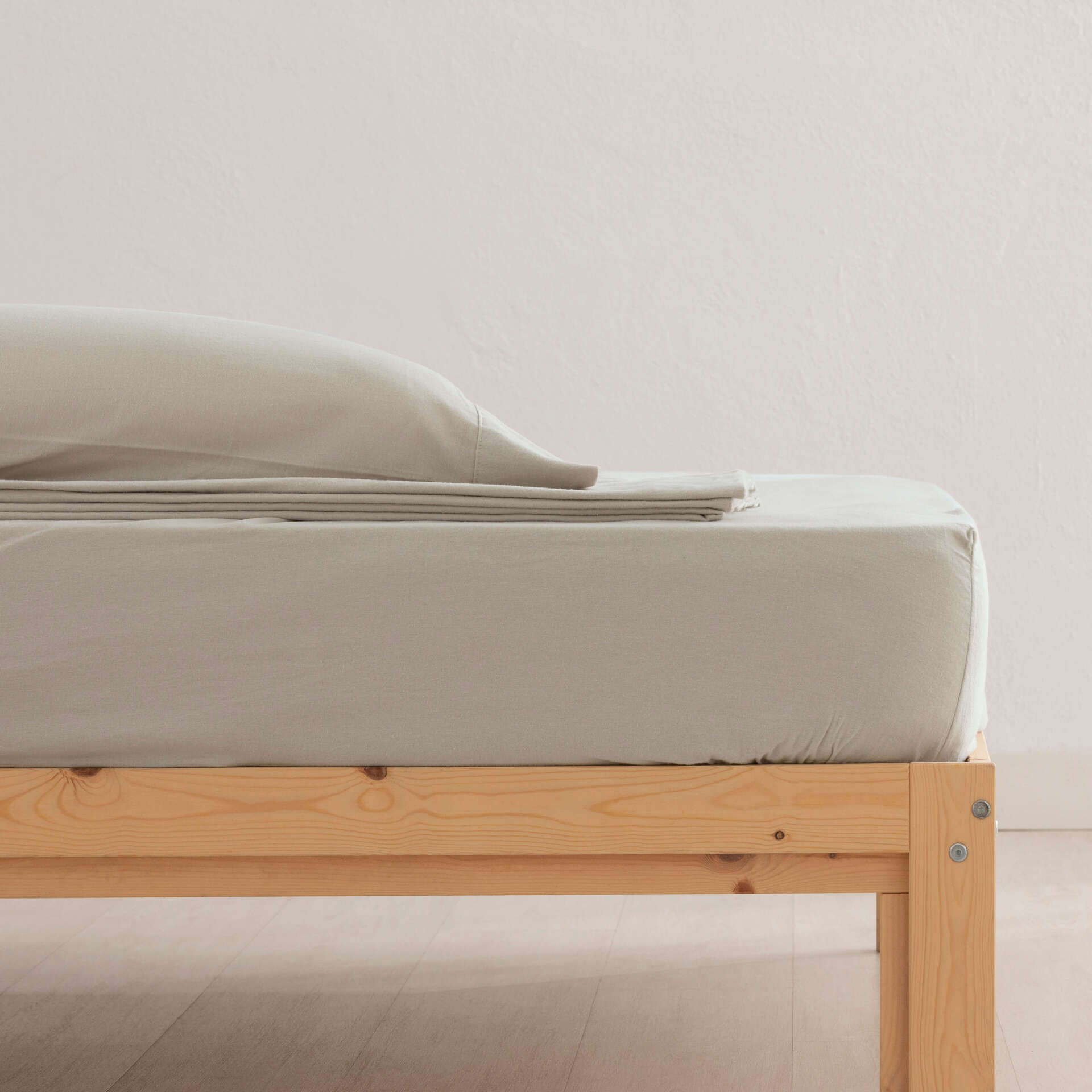 Natural Flannel Sheet Set 100% Cotton