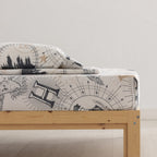 HPotter Gold Beige 100% Cotton Flannel Sheet Set