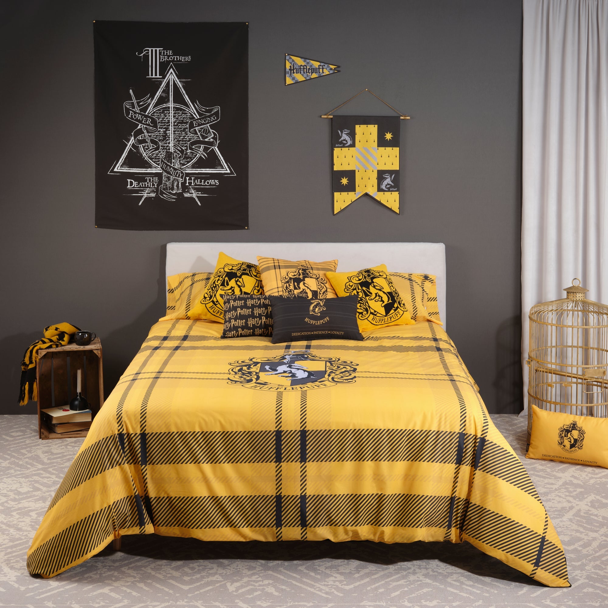 100% cotton Classic Hufflepuff duvet cover