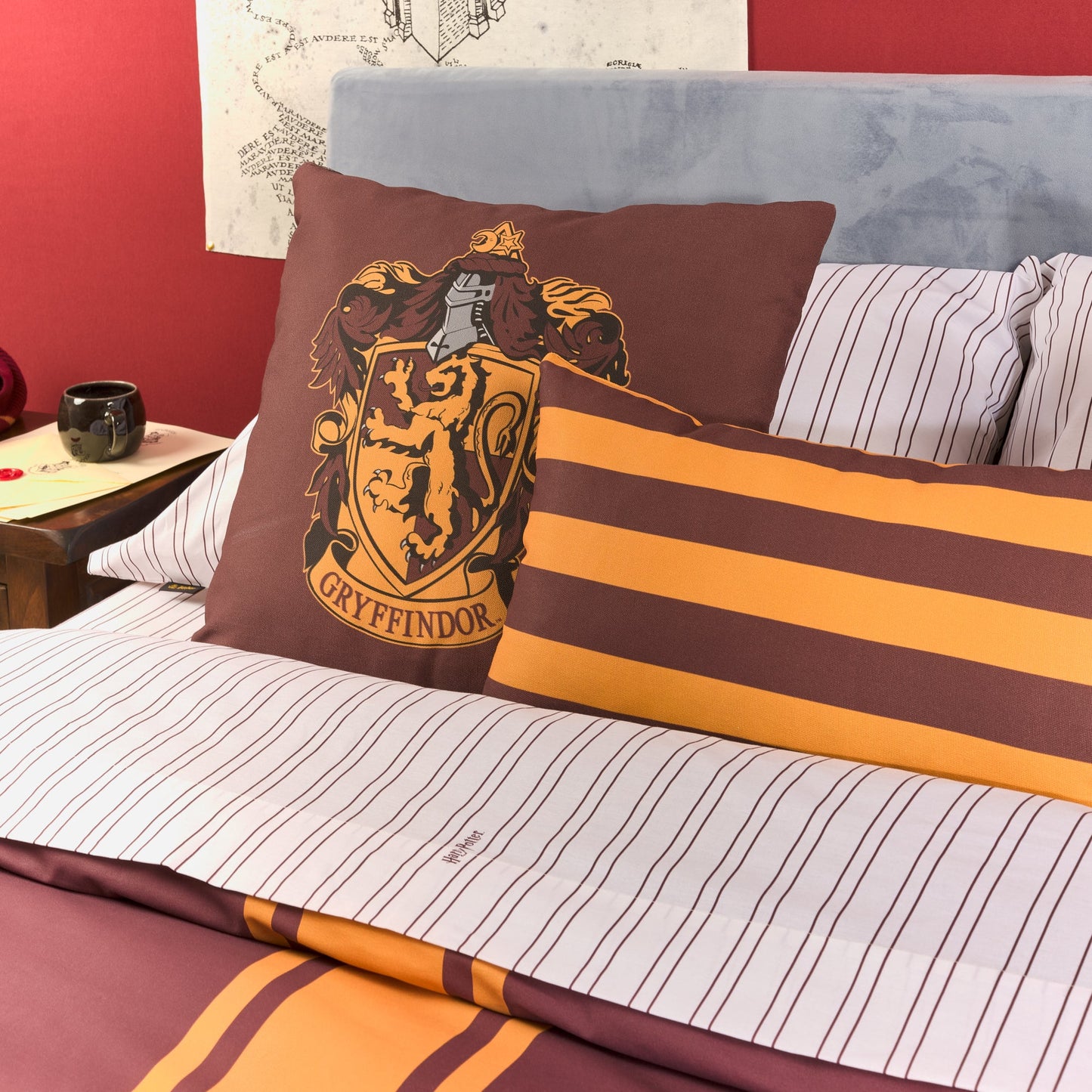 Funda nórdica 100% algodón Gryffindor Rayas