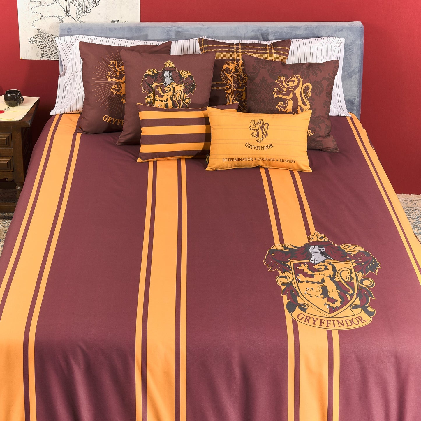 Funda nórdica 100% algodón Gryffindor Rayas