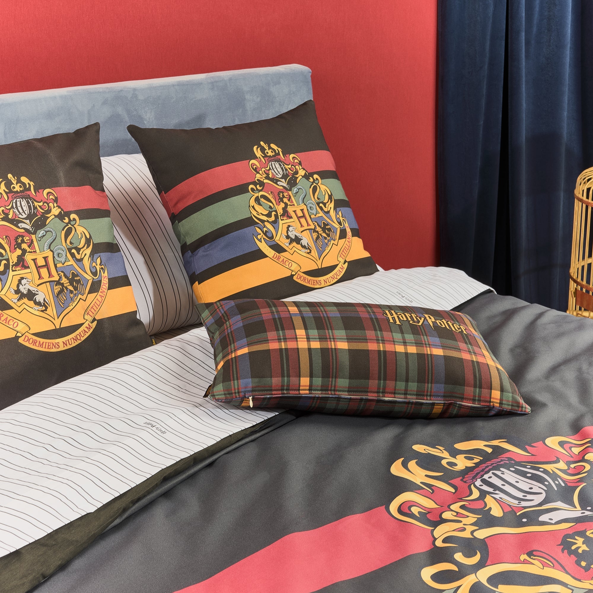 100% cotton duvet cover Hogwarts Black