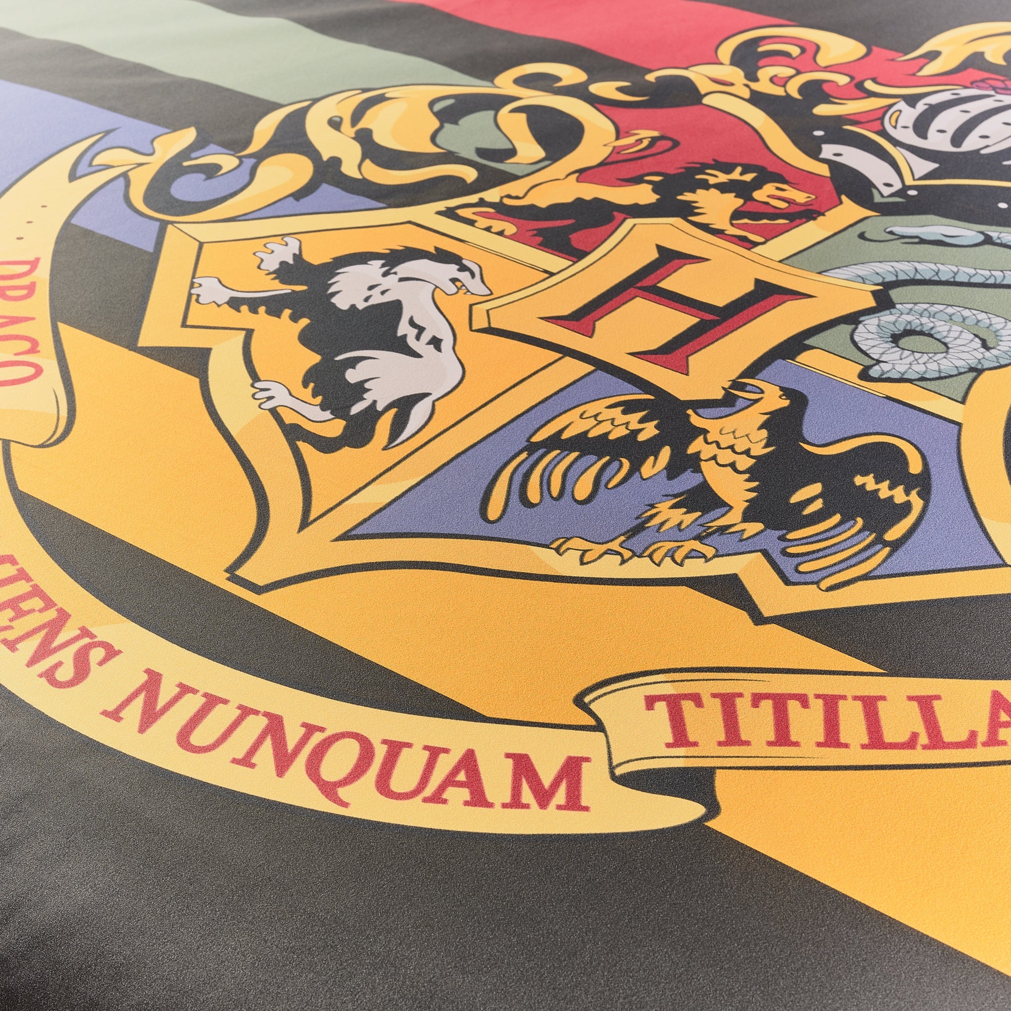 100% cotton duvet cover Hogwarts Black