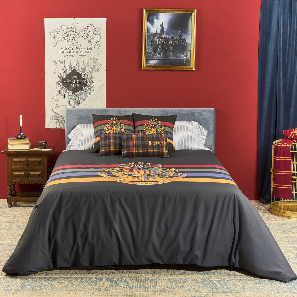 100% cotton duvet cover Hogwarts Black