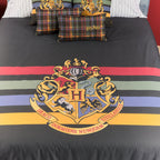 100% cotton duvet cover Hogwarts Black